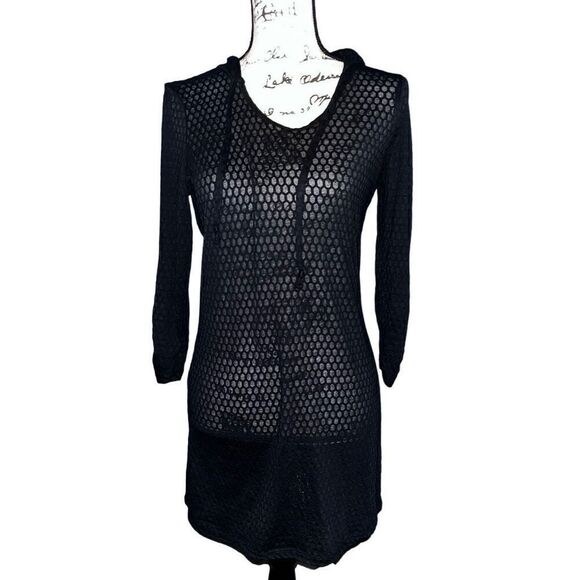 Balance Collection black cover-up hoodie small - Picture 1 of 7